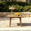 Polett Rectangular Acacia Solid Wood Outdoor Side Table - 49.78 cm W 34.29 cm D-670343553