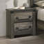 Ensemble de tables de chevet 3 pièces Rustic Gray-1176744272