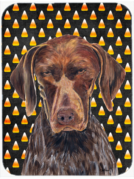 Planche à découper en verre à braques allemandes caroline Halloween Candy Corn