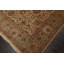 Tapis de zone en laine noué la agra brune 8 pi x 9 pi 1 po one-of-kind Slatington