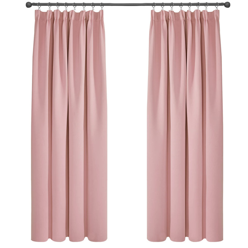 Rahkiem Blackout Curtain Pair, 55cm Width x 175cm Drop