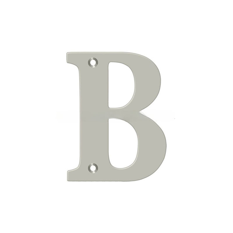 4" H Brass House Letter, Lifetime Brass, B