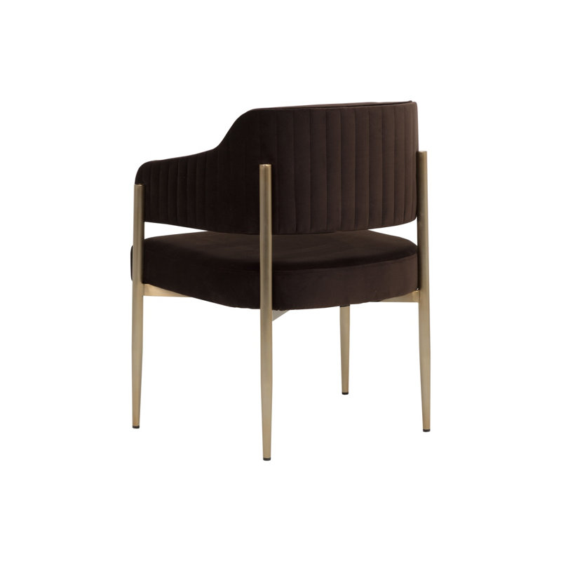 Upholstered Armchair, Diamond Mink