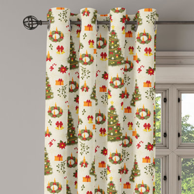 Sateen Blackout Curtains / Drapes Single Panel