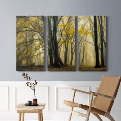 «In Love with Golden Fall», photographie sur toile tendue 3 pièces