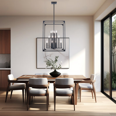 Luminaire suspendu cage 12 lumières Marieliese