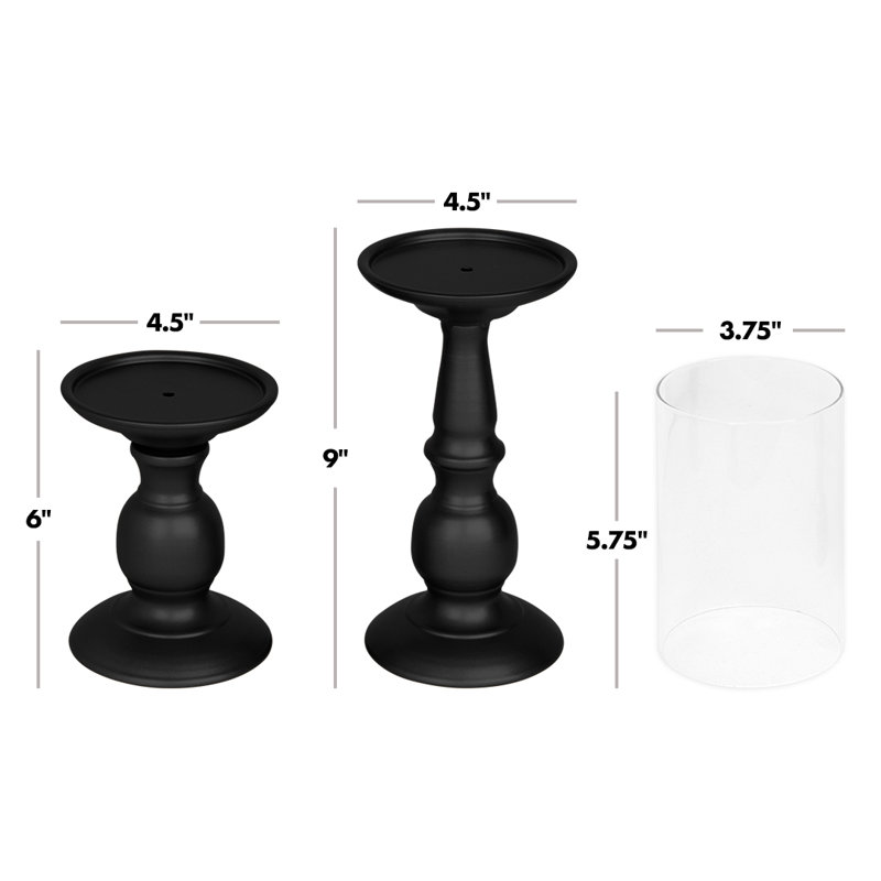 Porte-votive de table, Noir