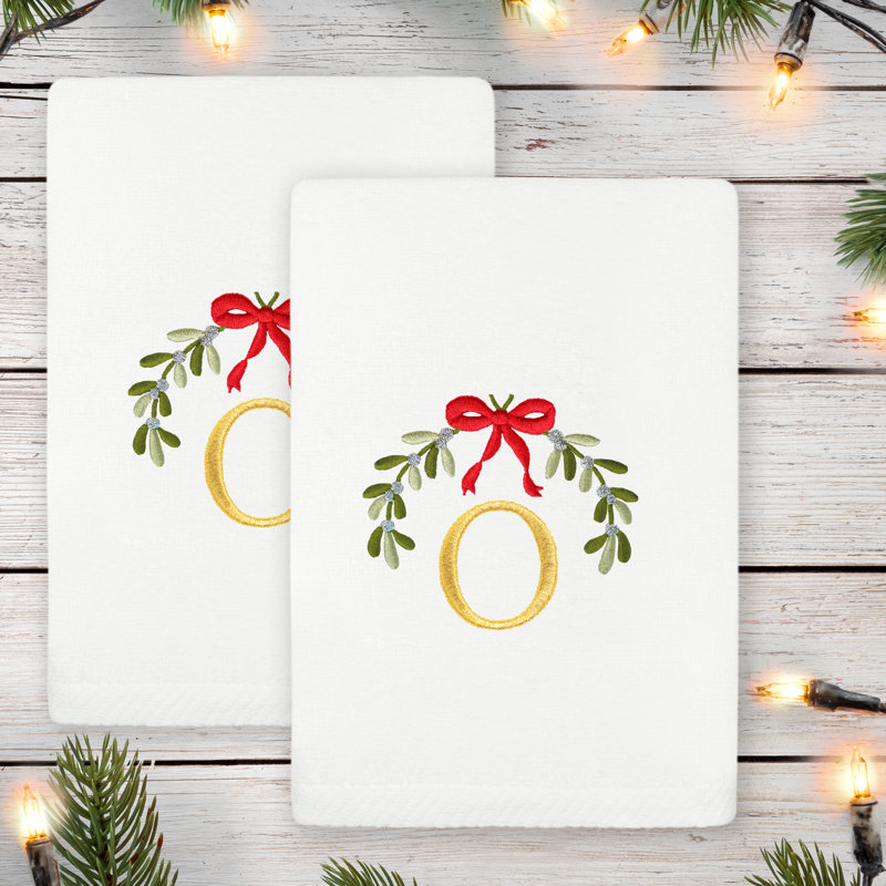  Ensemble de 2 serviettes d'invités en coton turc de même taille, Blanc, O
