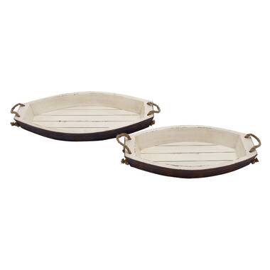 Sonder & Holliday Montgomery Natural/Cream Serving Tray