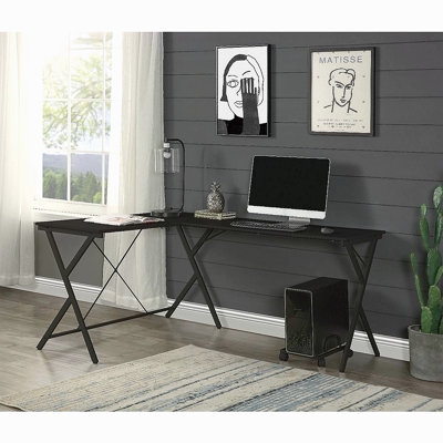 L-Shape Computer Desk With Computer Holder