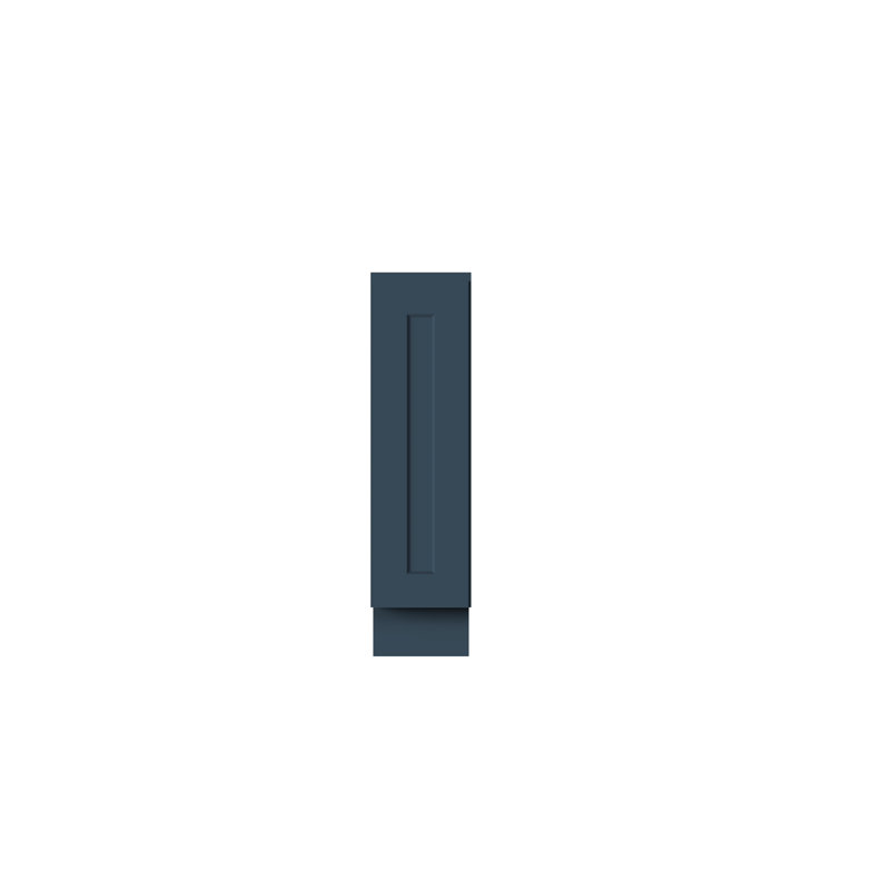 DL Cabinetry (prêt à assembler) Armoire de base à porte simple pleine hauteur de style Shaker l09 po x H 34,5 po x P 24 po - Cyber gris
