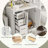 36'' Bathroom Vanity with Ceramic Sink,Wood Frame,Freestanding Storage Cabinet with 3 Drawers and Soft-Closing Doors-2035617154
