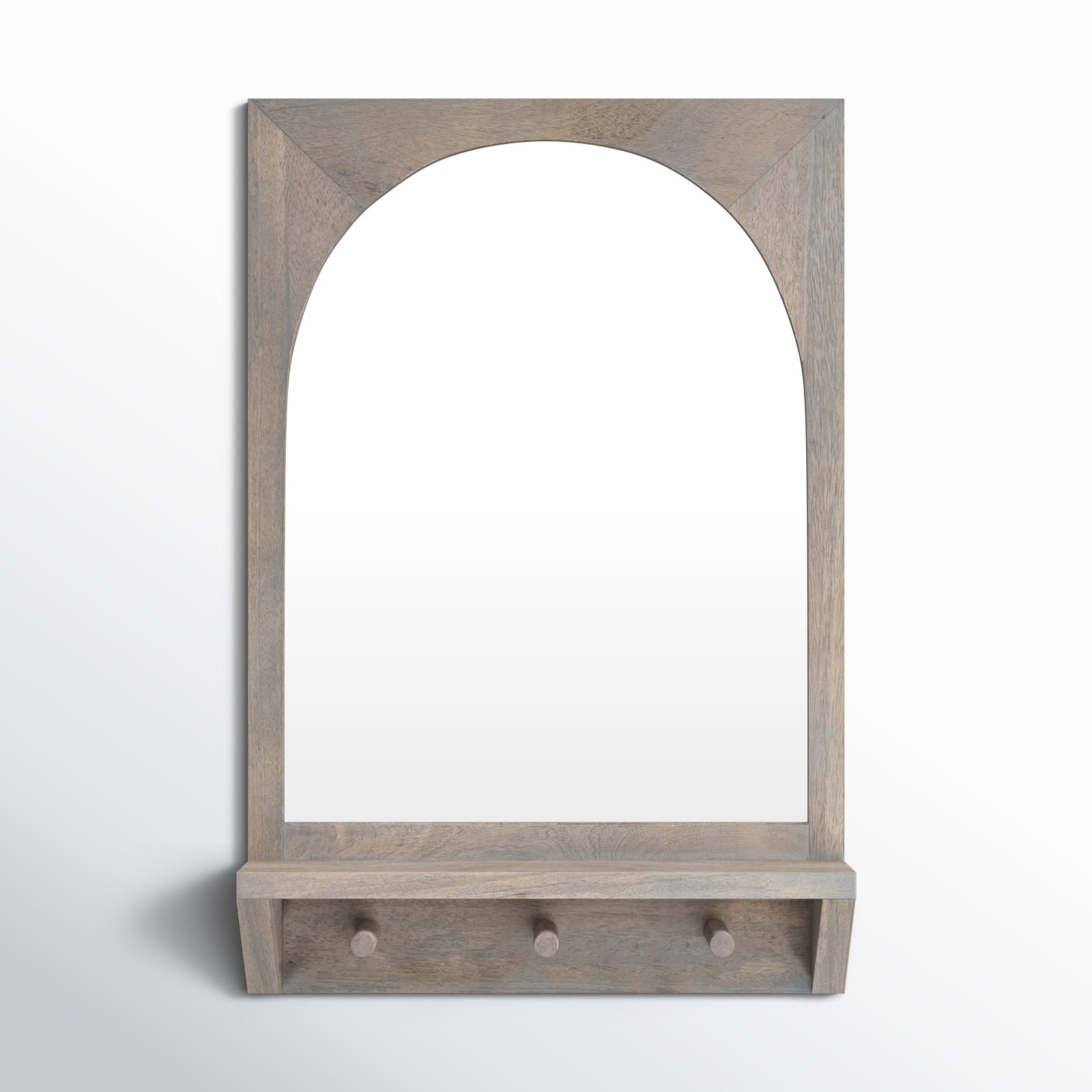 Julianna Wood Mirror, 24" x 36", White