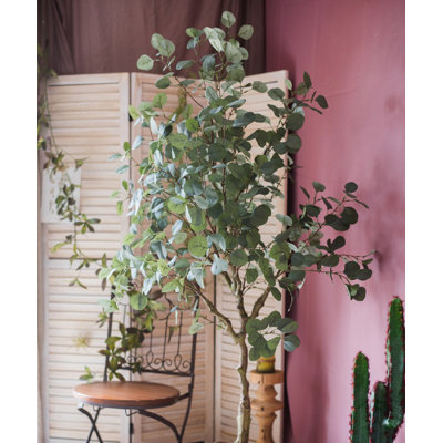 Faux Eucalyptus Tree in Pot Liner