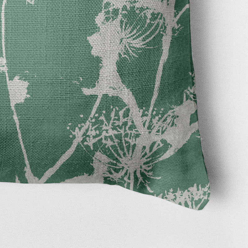  Housse de coussin carré et insert, Vert