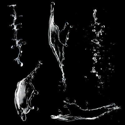 Water Splash - Wrapped Canvas Print