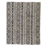 Flatweave Wool Area Rug in Natural And Gray
