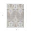Tapis ivoire beige lavable pour l'extérieur 3 pi x 5 pi Ikat