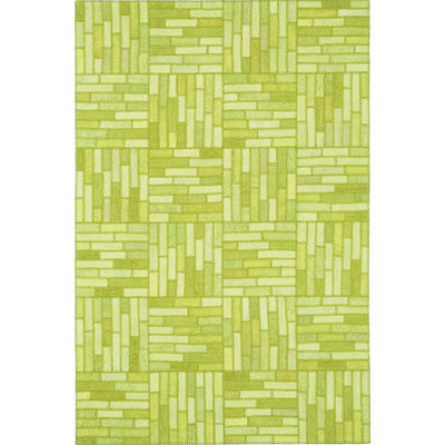 Tapis de couleur pistache tissé à la main et à plat Issachar