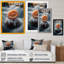 Une fleur de gerbera orange en fleurs II - Impression sur toile-1806972734-1806972729