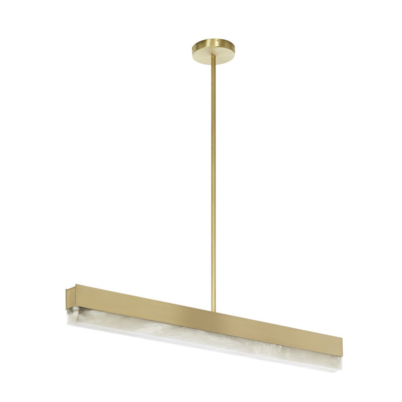 Artes 1 - Light LED Pendant, Satin Brass