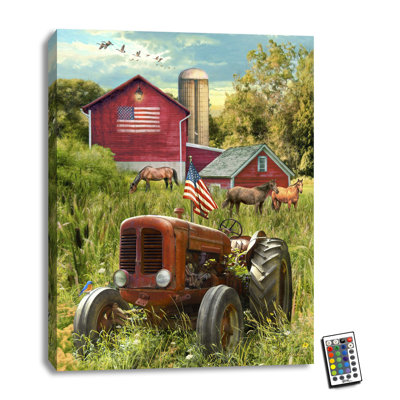 Impression à couleurs changeantes 18 x 24 Patriotic Farm