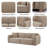 Upholstered 90.6'' Sofa-690724785
