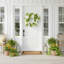 22" Spring Wreath with Hydrangeas and Lemons