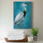 Grand héron bleu I - peinture sur toile tendue-348968228