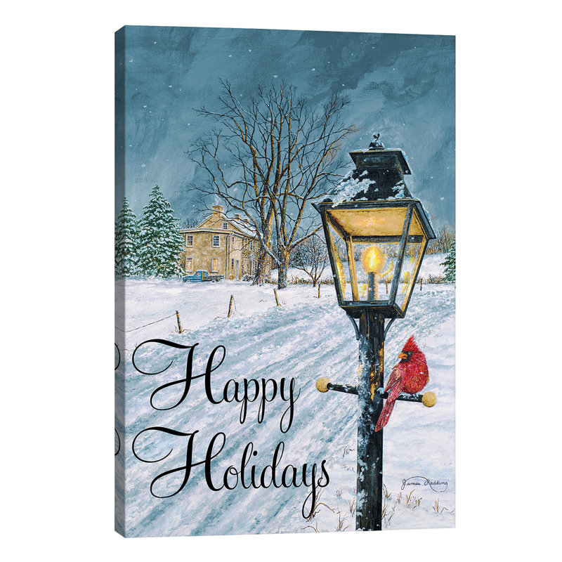 Happy Holidays by James Redding - Wrapped Canvas Print, 66.04 cm H x 45.72 cm W x 1.91 cm D