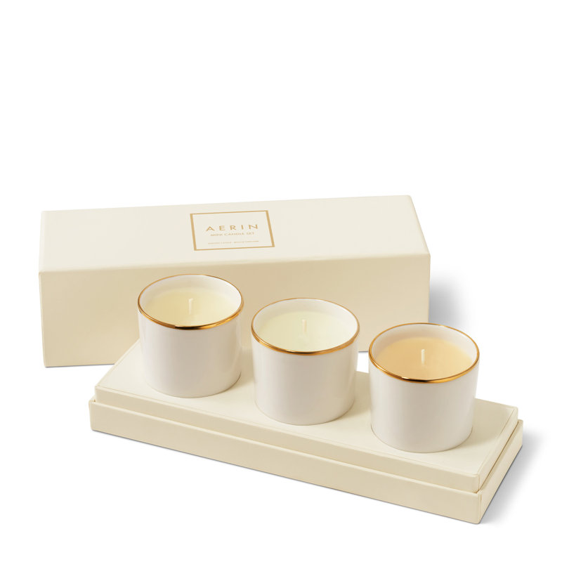 Mini ensemble de bougies trio