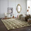 9x12 Green Hand-Knotted Wool Orbiting Concentrics Geometric Modern Contemporary Carpet Rug