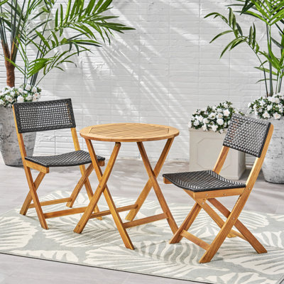 ENSEMBLE BISTRO, 2 chaises + 1 table