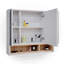 80cm x 72cm Surface Mount Mirror Cabinet-60530792