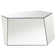 Mirrored Abstract Geometric Coffee Table Silver