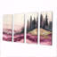 Ruby Crystal Lake Into The Pine Forest II - Lake Wall Decor - art mural maison de Lake Ho-1142689797-1142689848