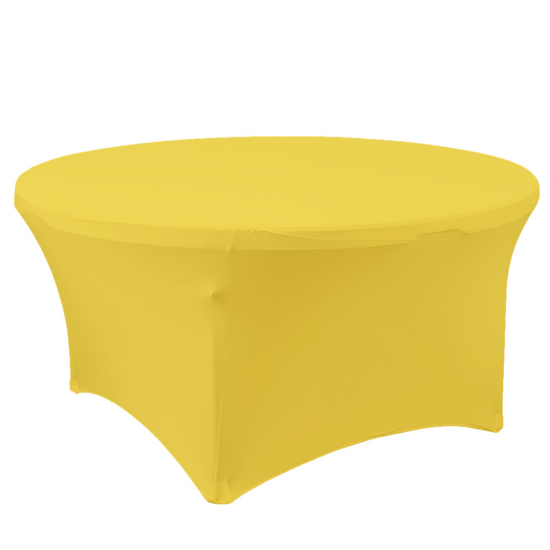 Kennard Round Tablecloth, White, 72" x 72"