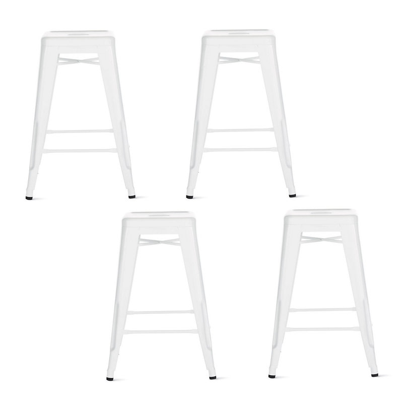 Tabouret, Tabouret de comptoir (assise de 26 po de hauteur), Blanc