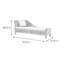 Chaise longue rembourrée Home Natural-100940562