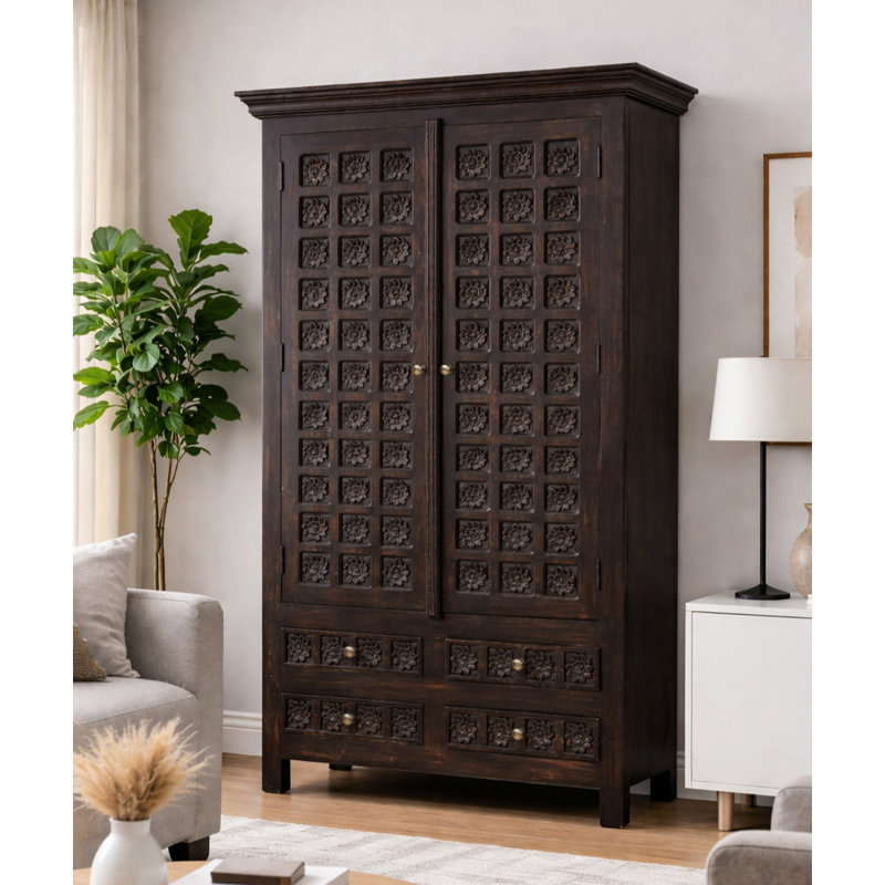 Armoire haute Torkel - Brun antique