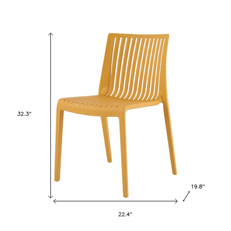 Ensemble de deux chaises d'appoint empilables en plastique pour l'extérieur