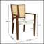Ensemble de 2 chaises de salle à manger élégantes en rotin avec accoudoirs à dossier, confortables et durables pour les intérieurs modernes-1657818134-1657818135