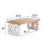 Table basse en bois - Table rectangulaire de 47 po