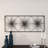 Metal Sea Urchin Starburst Home Wall Decor with Black Frame