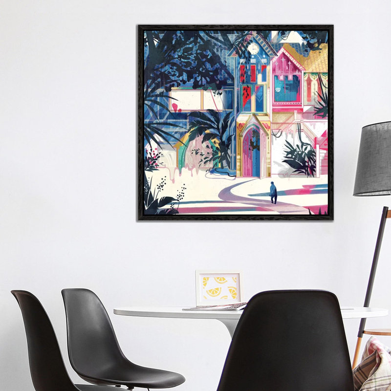 Rainforest by Sija Hong - Painting on Canvas, Black Framed, 93.98 cm H x 93.98 cm W