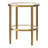 Hera 19.63'' Wide Round Side Table With Clear Glass Shelf-1935777267