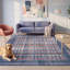 Tapis Osgood moderne à rayures effet pinceau, turquoise, rose et crème, lavable à la machine, antidérapant, à poils courts, pour l'intérieur et l'extérieur, adapté aux animaux domestiques, idéal pour le salon, la chambre, la salle à manger, l'entrée, le corridor ou le bureau.-1424266530