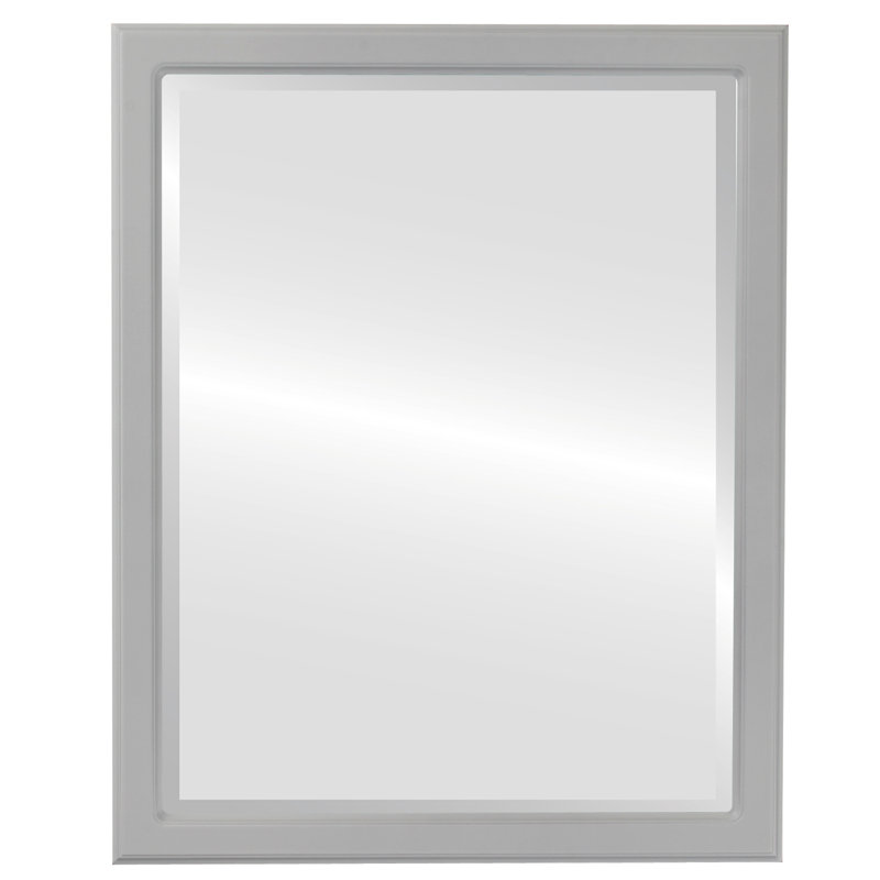 Midville Wood Frame Rectangle Wall Mirror, 17" H x 13" W