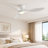 Jacara 52" Flush Mount Ceiling Fan with LED Light & Remote (set of 2)-843229352