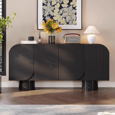 Italian style light luxury retro sideboard